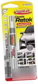 Caneta Retok Tira Riscos Luxcar Prata Met�lico