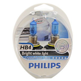 Par L�mpadas Farol HB4 Crystal Vision Super Branca Philips