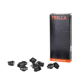 10 L�mpadas Teslla Soquete Preto Para Pain�is automotivos 