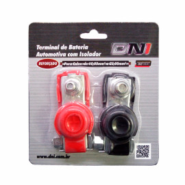 Terminal de Bateria Automotiva com Isolador � Kit 2 Pe�as