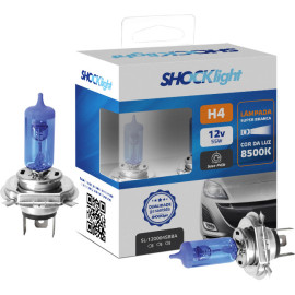 Par de L�mpada Super Branca Shock Light H4