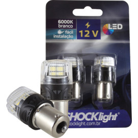L�mpadas Led -1156 16Leds -2835/4216 1Polo 12V