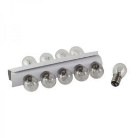 10 L�mpada Automotivo 2 Polo 12V 7240 21/5W S25 BA15D SW1176