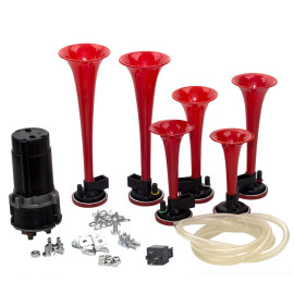 Buzina Eletropneum�tica 6 Cornetas 12V