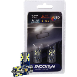 Par L�mpadas Led T10 12V 24 SMD-4014 Canbus 