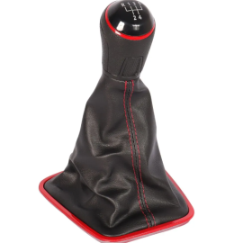 Coifa Cambio de Marcha Com Bola e Costura vermelha 