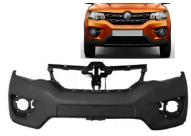 Para-Choque Dianteiro Renault kwid Preto Liso 2018/2022