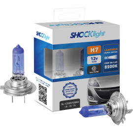 Par de L�mpada Super Branca Shock Light H7