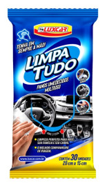 Panos Umedecidos Automotivos Multiuso Limpa Tudo 30 unidades 