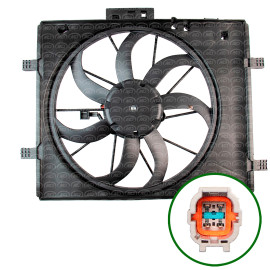 Eletroventilador com Defletor Nissan March e Versa