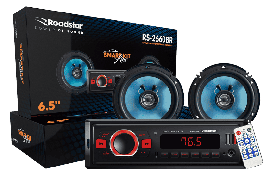 Kit RS-2660BR Smart Line Kit de Auto R�dio e 1 par de Alto Falante 6.5"