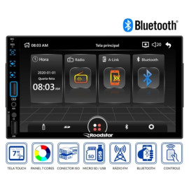 Central Multimidia MP5 7`` Bluetooth USB Roadstar 506 Plus 