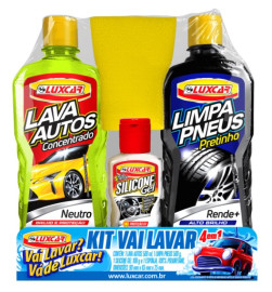 Kit Vai Lavar Luxcar 4 em 1